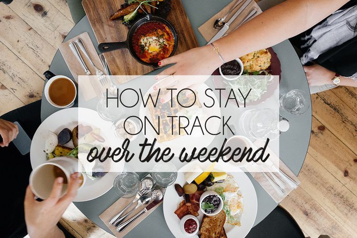 Tips from a health coach for how to stay on track with health goals over the weekend! How to Stay on Track over the weekend