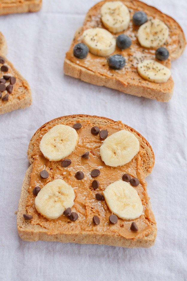 Banana Chocolate Peanut Butter Toast Banana Chocolate Peanut Butter Toast