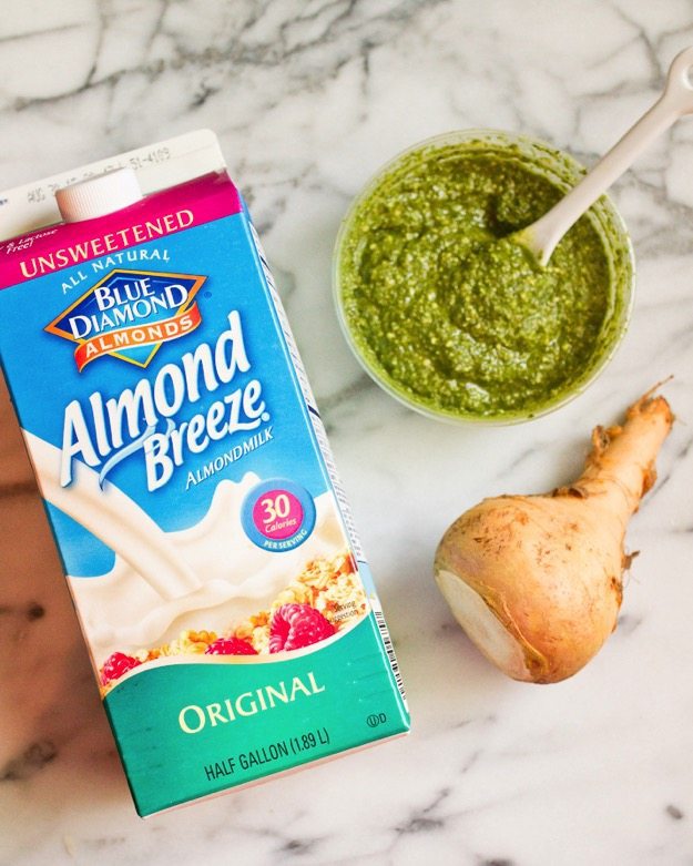 Creamy Pesto Rutabaga Pasta Ingredients Creamy Pesto Rutabaga Pasta Ingredients.