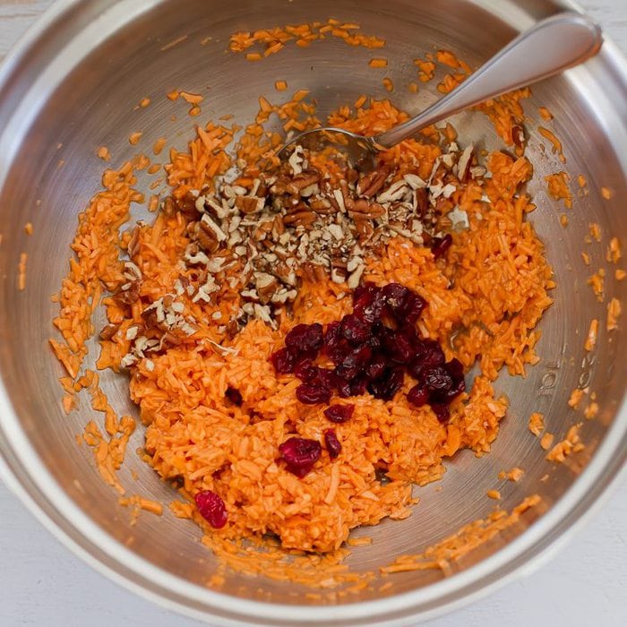 Spiralized Sweet Potato Muffin Batter Spiralized Sweet Potato Muffin Batter.