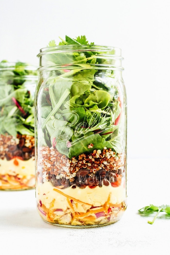 Black Bean Fiesta Mason Jar Salad Black Bean Fiesta Mason Jar Salad