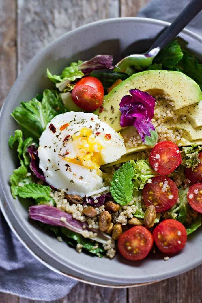 Poached Egg & Avocado Salad from Jar of Lemons Poached Egg & Avocado Salad from Jar of Lemons