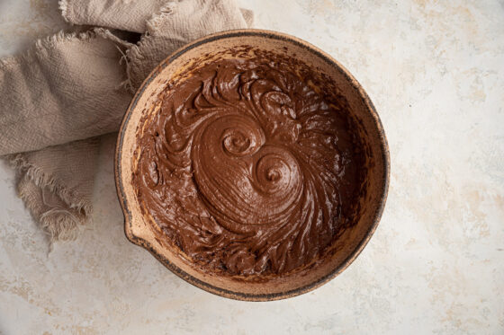 Chocolate cupcake batter.