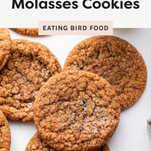 Molasses Cookies rolled in sugar.