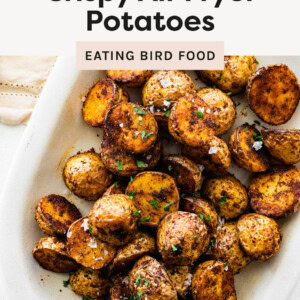 Air Fryer Potatoes on a serving platter.