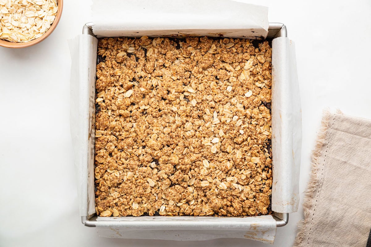 Date bars in a square pan.