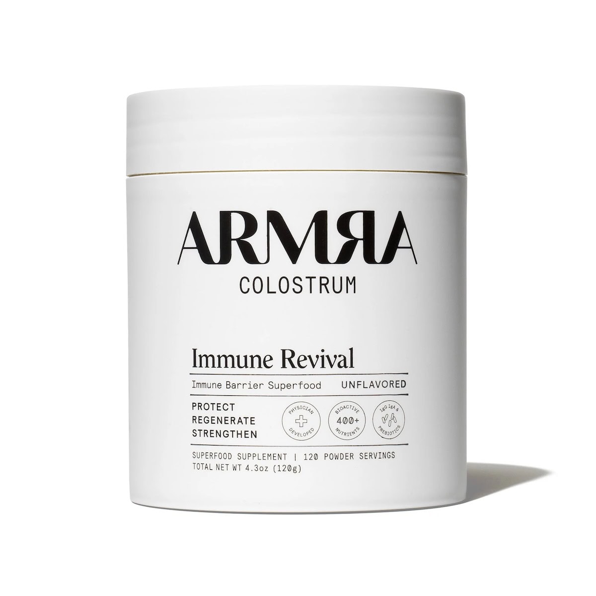 Jar of ARMRA colostrum